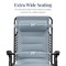 Best Choice Products Oversized Padded Zero Gravity Chair, Folding Outdoor Patio Recliner w/ Side Tray